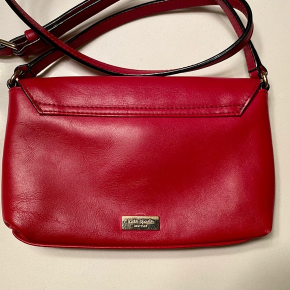 Kate Spade crossbody leather bag in red - Picture 2 of 9
